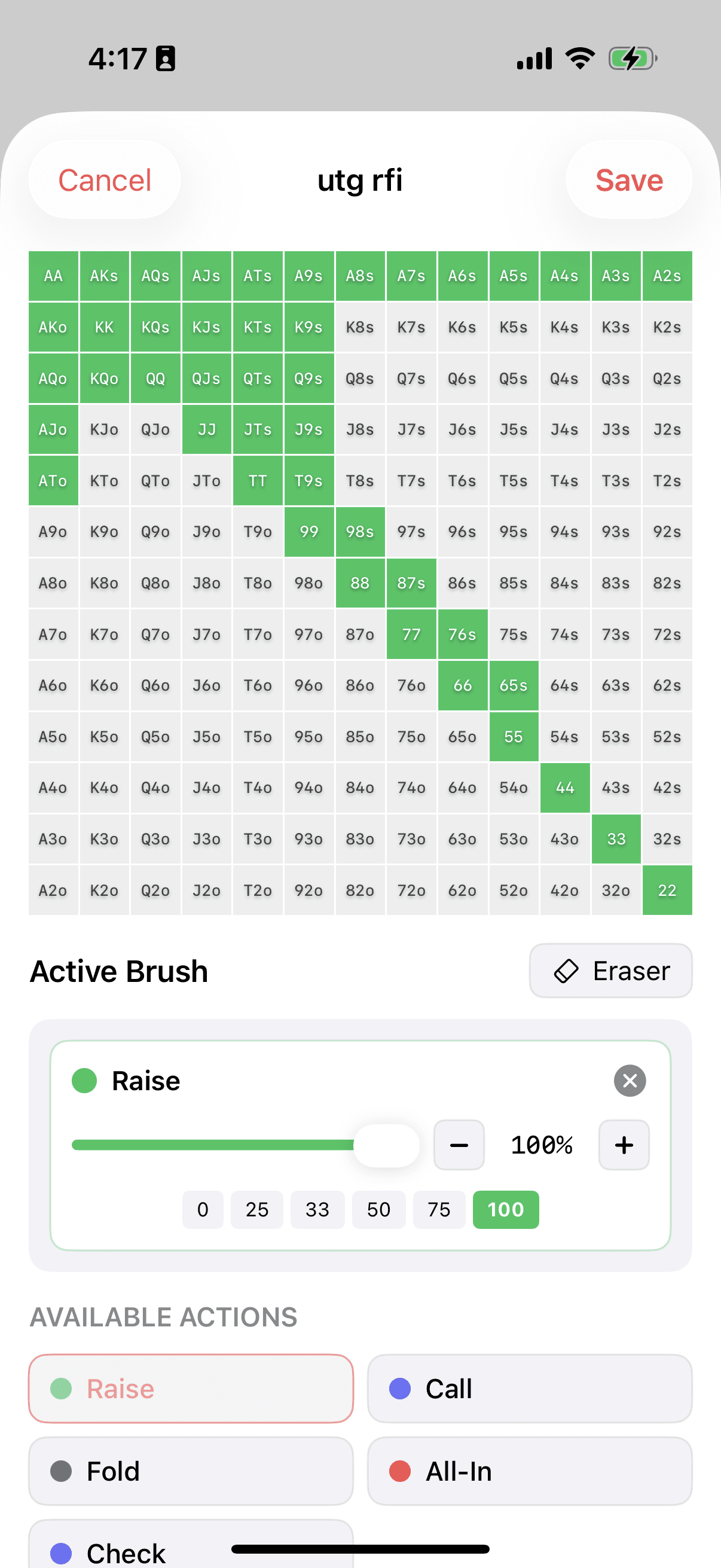 Custom range editor and builder
